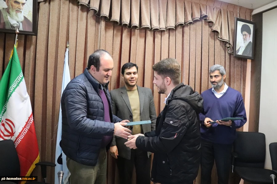 مسئولین بسیج دانشجویی دانشگاه فنی و حرفه ای استان همدان معرفی شدند 3