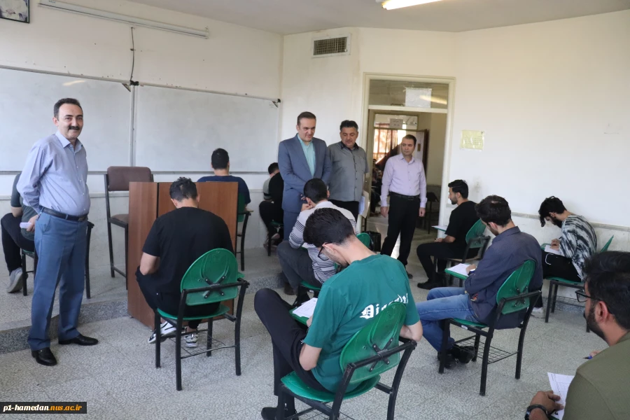 بازدید رییس دانشگاه ملی مهارت استان همدان از روند برگزاری امتحانات پایان ترم  3