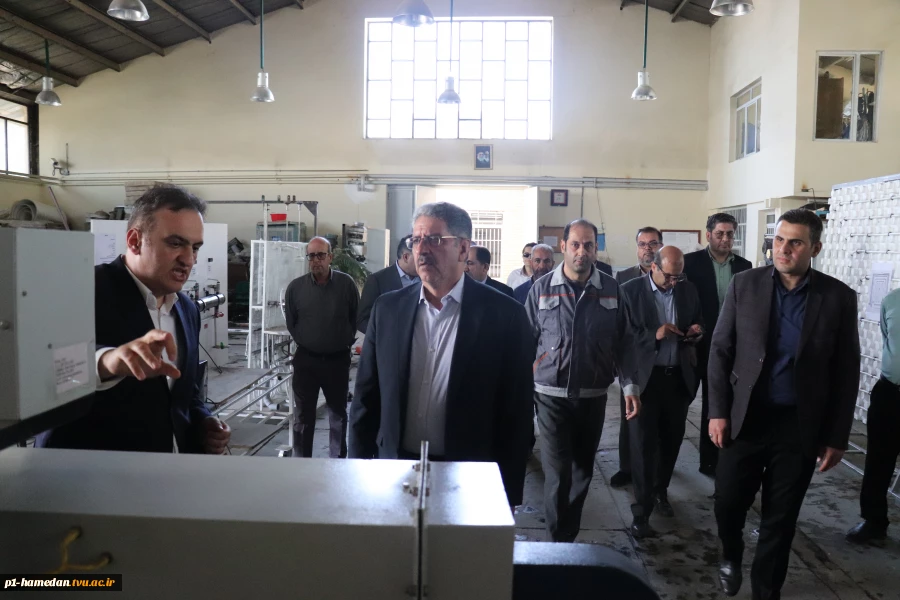 دکتر زمانی رئیس دانشگاه ملی مهارت کشور از آموزشکده های استان همدان بازدید کرد 2