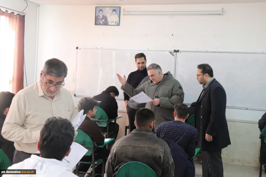 آزمونهای پایان ترم دانشگاه ملی مهارت استان همدان  بصورت حضوری آغاز شد 3