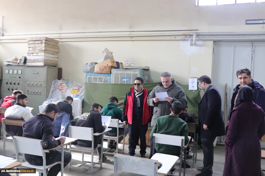 آزمونهای پایان ترم دانشگاه ملی مهارت استان همدان  بصورت حضوری آغاز شد 2