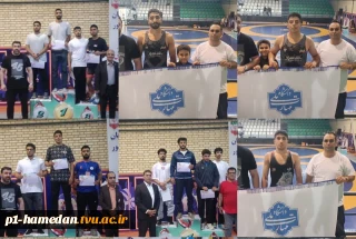 تیم کشتی دانشگاه ملی مهارت استان بر سکوی افتخار