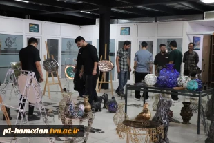 هنر در قاب فلز؛ نمایش خلاقیت‌ و ابداع در مرکز رشد دانشگاه ملی مهارت استان همدان 4